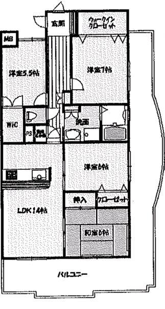 Floor plan. 4LDK, Price 16.8 million yen, Occupied area 85.41 sq m , Balcony area 32.13 sq m