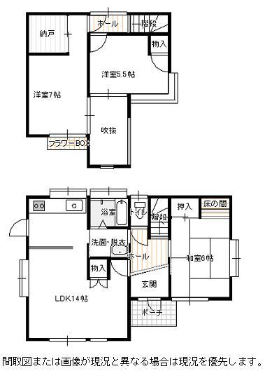 Floor plan. 15.5 million yen, 3LDK + S (storeroom), Land area 152.26 sq m , Building area 94 sq m