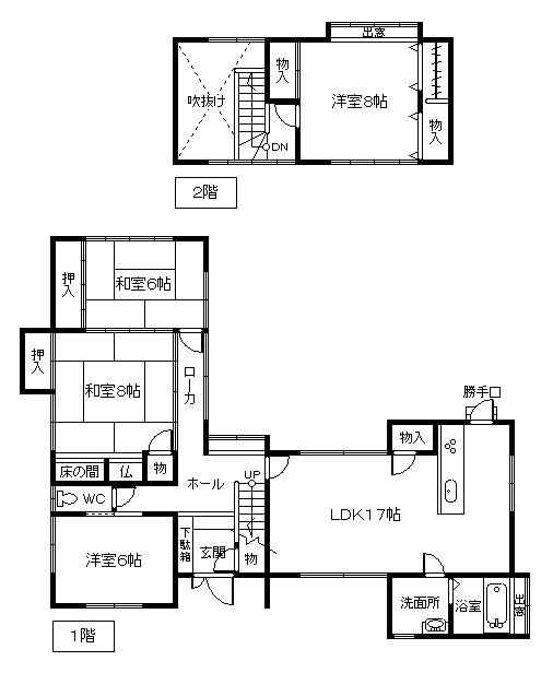 Floor plan. 17.5 million yen, 4LDK, Land area 352.57 sq m , Building area 115.92 sq m