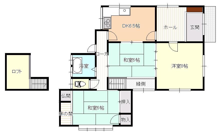 Floor plan. 7 million yen, 3DK, Land area 170.42 sq m , Building area 72 sq m