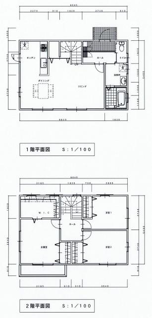 Building plan example (floor plan). Building plan example Building price 16 million yen, Building area 94.4 sq m