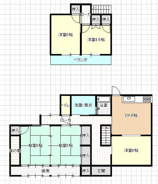 Floor plan. 18,800,000 yen, 4LDK, Land area 292.78 sq m , Building area 118.4 sq m