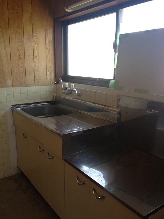 Kitchen. Bright kitchen with a window