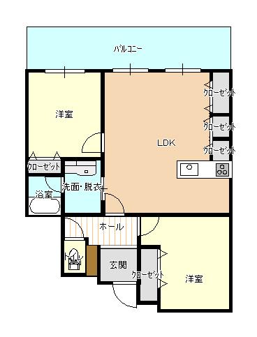 Floor plan. 2LDK, Price 19.9 million yen, Occupied area 66.88 sq m