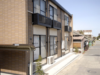 Building appearance. Appearance with Covered bicycle parking lot that calm tea-based! 