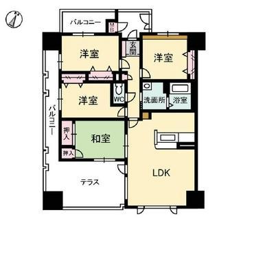 Floor plan. 4LDK, Price 15.6 million yen, Occupied area 88.83 sq m