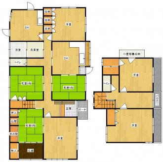 Floor plan. 18.3 million yen, 7DK + 2S (storeroom), Land area 354.74 sq m , Building area 190.4 sq m