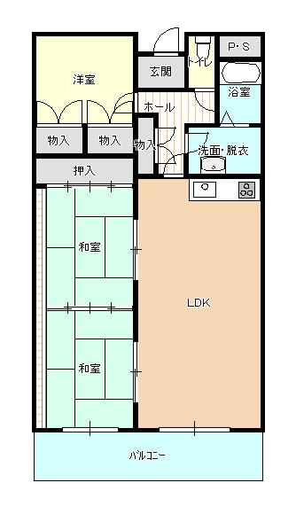 Floor plan. 3LDK, Price 9 million yen, Occupied area 78.92 sq m