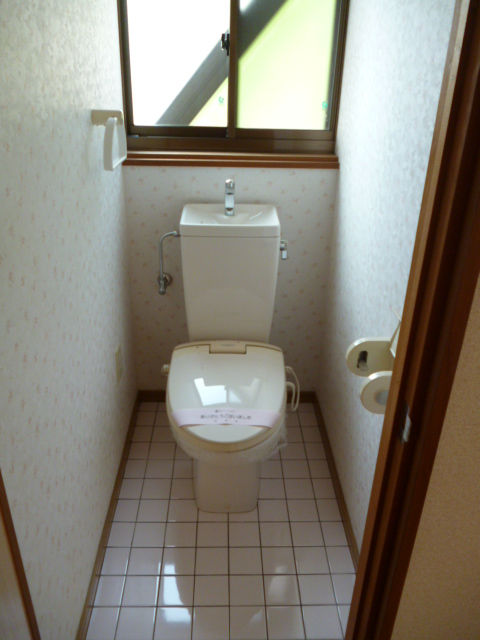Toilet. Toilet with a ventilation window