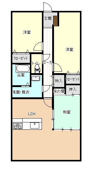 Floor plan. 3LDK, Price 15.8 million yen, Footprint 73.2 sq m