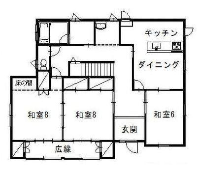 Floor plan. 22.6 million yen, 6DK, Land area 461.69 sq m , The model house of building area 168.23 sq m at that time was as construction