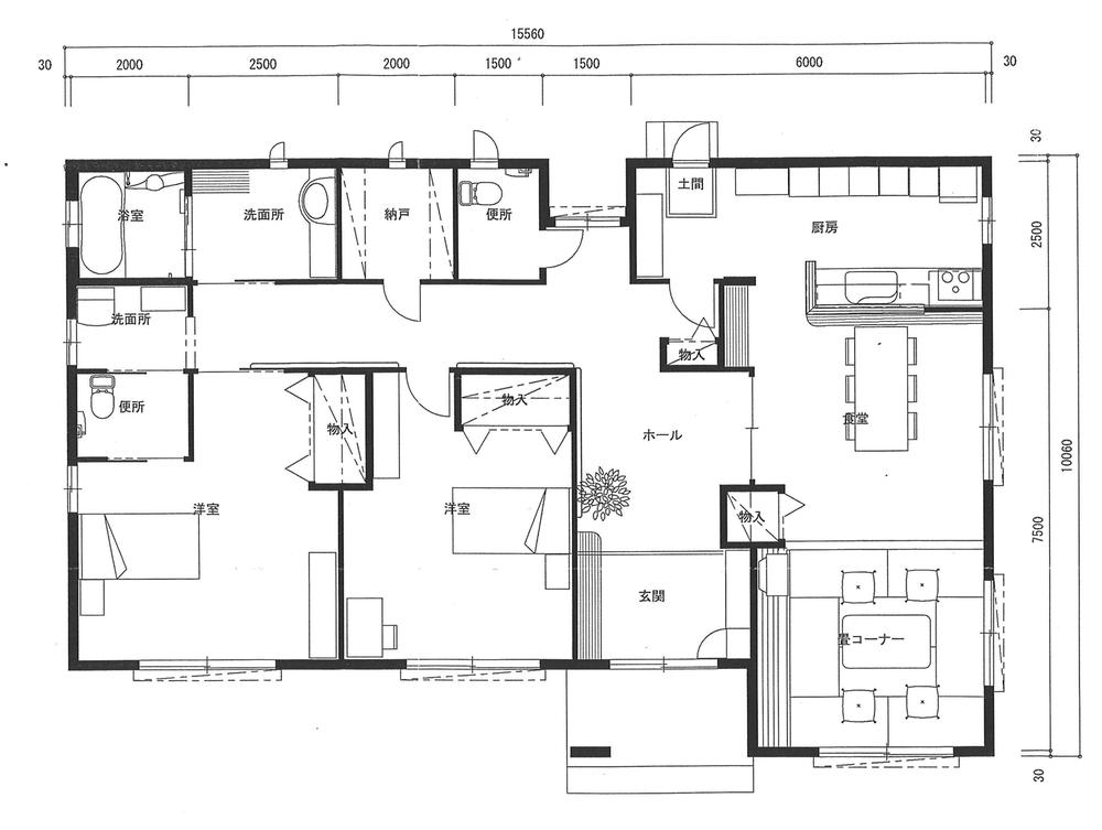 Floor plan. 32 million yen, 2LDK + S (storeroom), Land area 571.36 sq m , Building area 137.84 sq m