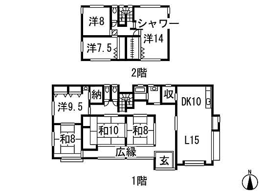 Floor plan. 31 million yen, 7LDK + 2S (storeroom), Land area 1,228.23 sq m , Building area 248.26 sq m