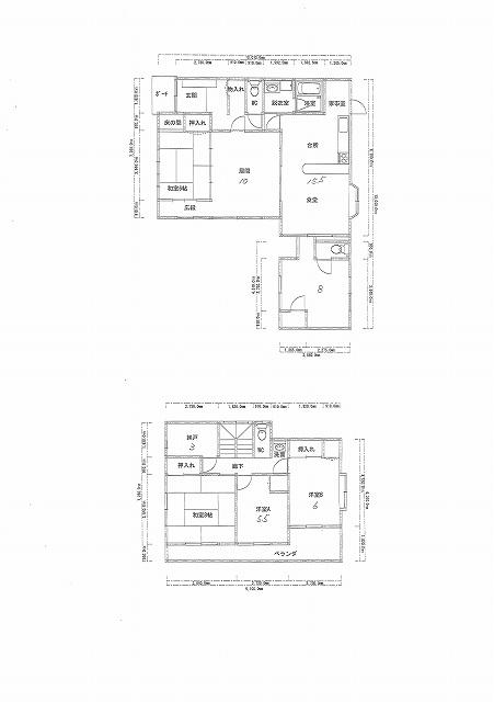 Floor plan. 15 million yen, 6LDK + S (storeroom), Land area 198.41 sq m , Building area 142.43 sq m