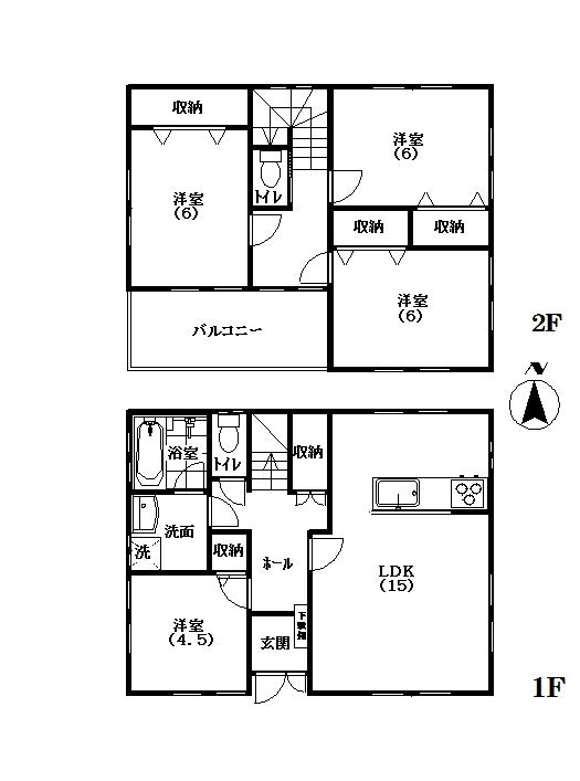 Floor plan. 18.9 million yen, 4LDK, Land area 388.19 sq m , Building area 95.42 sq m