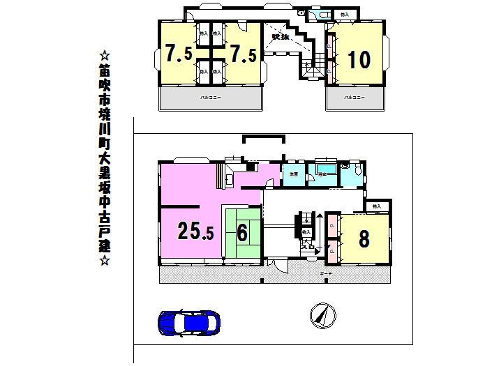 Floor plan. 14.5 million yen, 5LDK, Land area 881.46 sq m , Building area 202.43 sq m