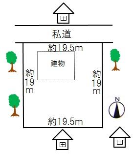 Compartment figure. 6.5 million yen, 2LDK, Land area 384 sq m , Building area 66.16 sq m