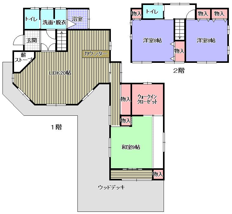 Floor plan. 35,800,000 yen, 3LDK + S (storeroom), Land area 822 sq m , Building area 135.3 sq m