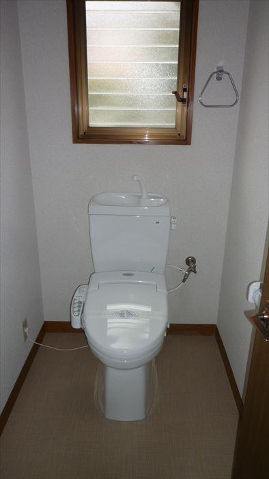 Toilet. Toilet new replaced.