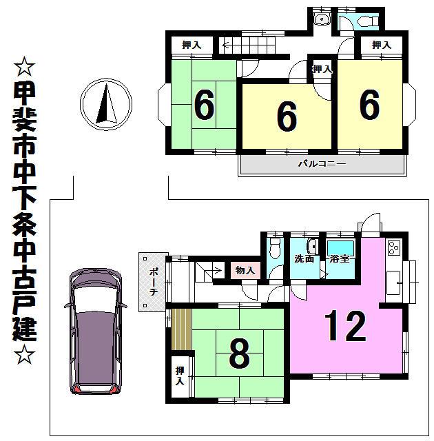 Floor plan. 10.9 million yen, 4LDK, Land area 179.84 sq m , Building area 95.21 sq m