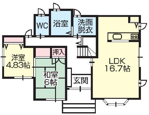 Floor plan. 32,300,000 yen, 5LDK, Land area 220.17 sq m , Building area 130.42 sq m