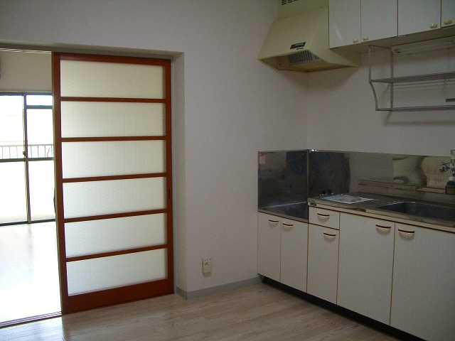 Kitchen. You can put the dining table comfortably