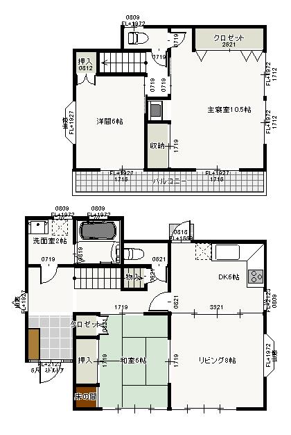 Floor plan. 18,800,000 yen, 3LDK, Land area 217 sq m , Building area 96.05 sq m