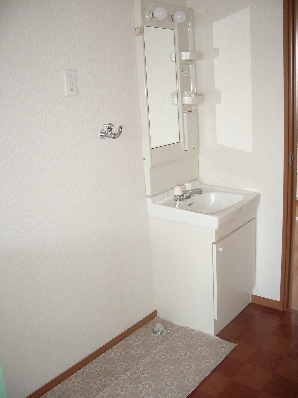 Washroom. Bathroom vanity