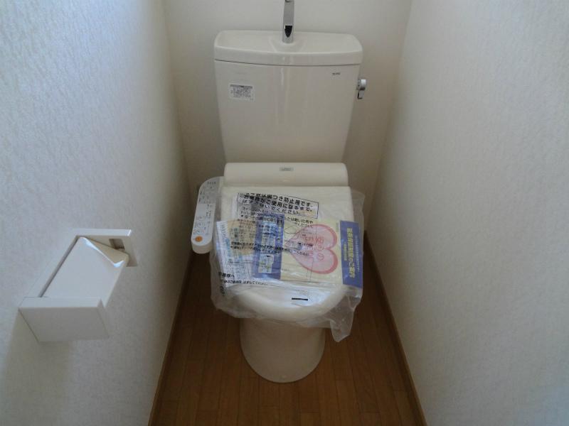 Toilet. The first floor of the new exchange already toilet