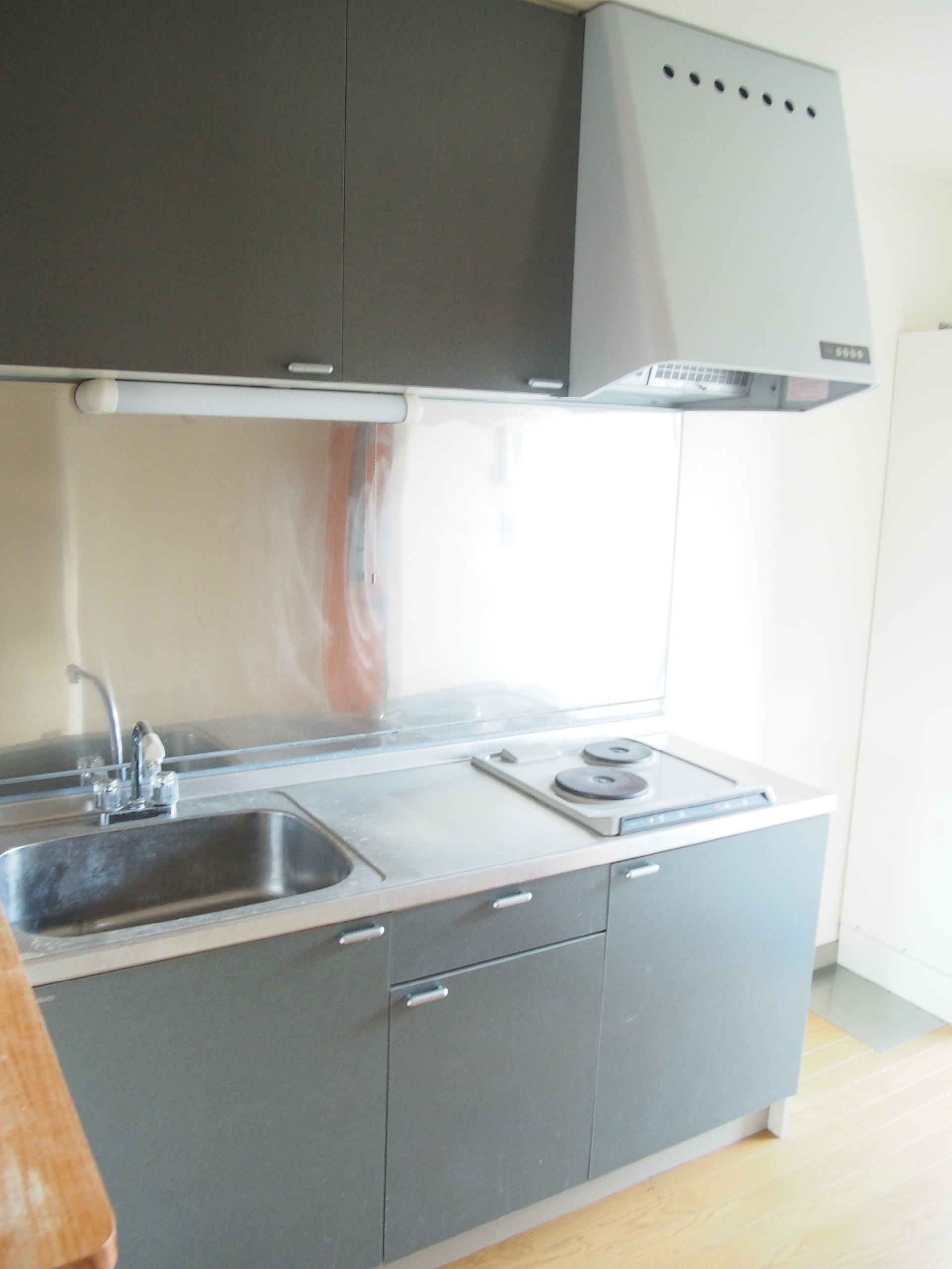 Kitchen. Two-burner stove stylish kitchen