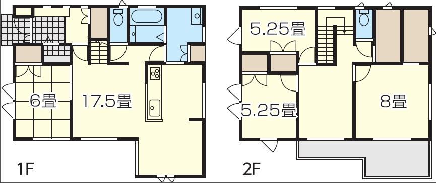 Floor plan. 37,900,000 yen, 4LDK + S (storeroom), Land area 194.57 sq m , Building area 123.29 sq m 4LDK