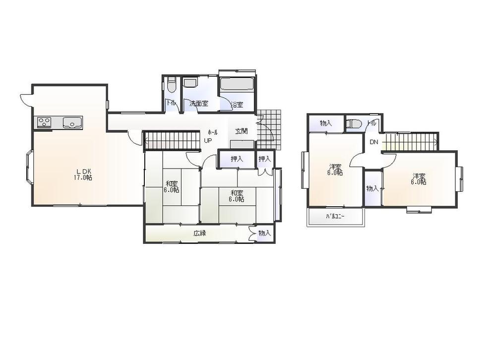 Floor plan. 10.8 million yen, 4LDK, Land area 371.41 sq m , Building area 103.22 sq m