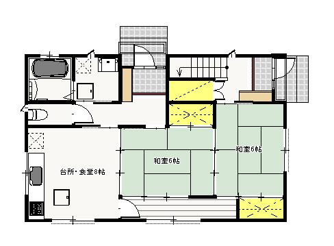 Floor plan. 17.8 million yen, 4LDDKK + S (storeroom), Land area 176.91 sq m , Building area 125.86 sq m 1 floor plan view
