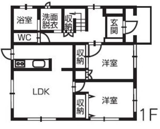 Floor plan. 29,800,000 yen, 2LLDDKK, Land area 343.8 sq m , Building area 146.56 sq m