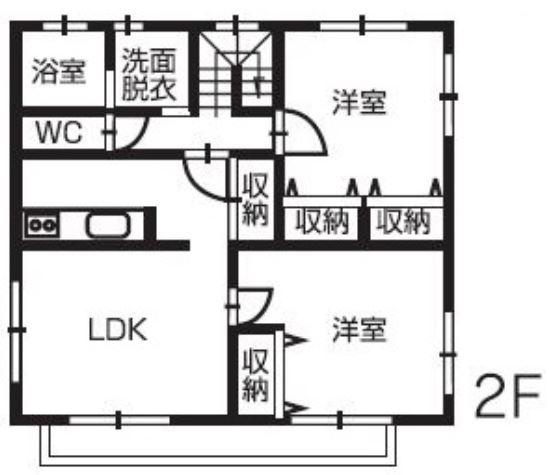 Floor plan. 29,800,000 yen, 2LLDDKK, Land area 343.8 sq m , Building area 146.56 sq m