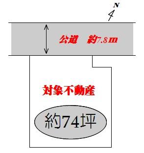 Compartment figure. Land price 4.8 million yen, Land area 246 sq m