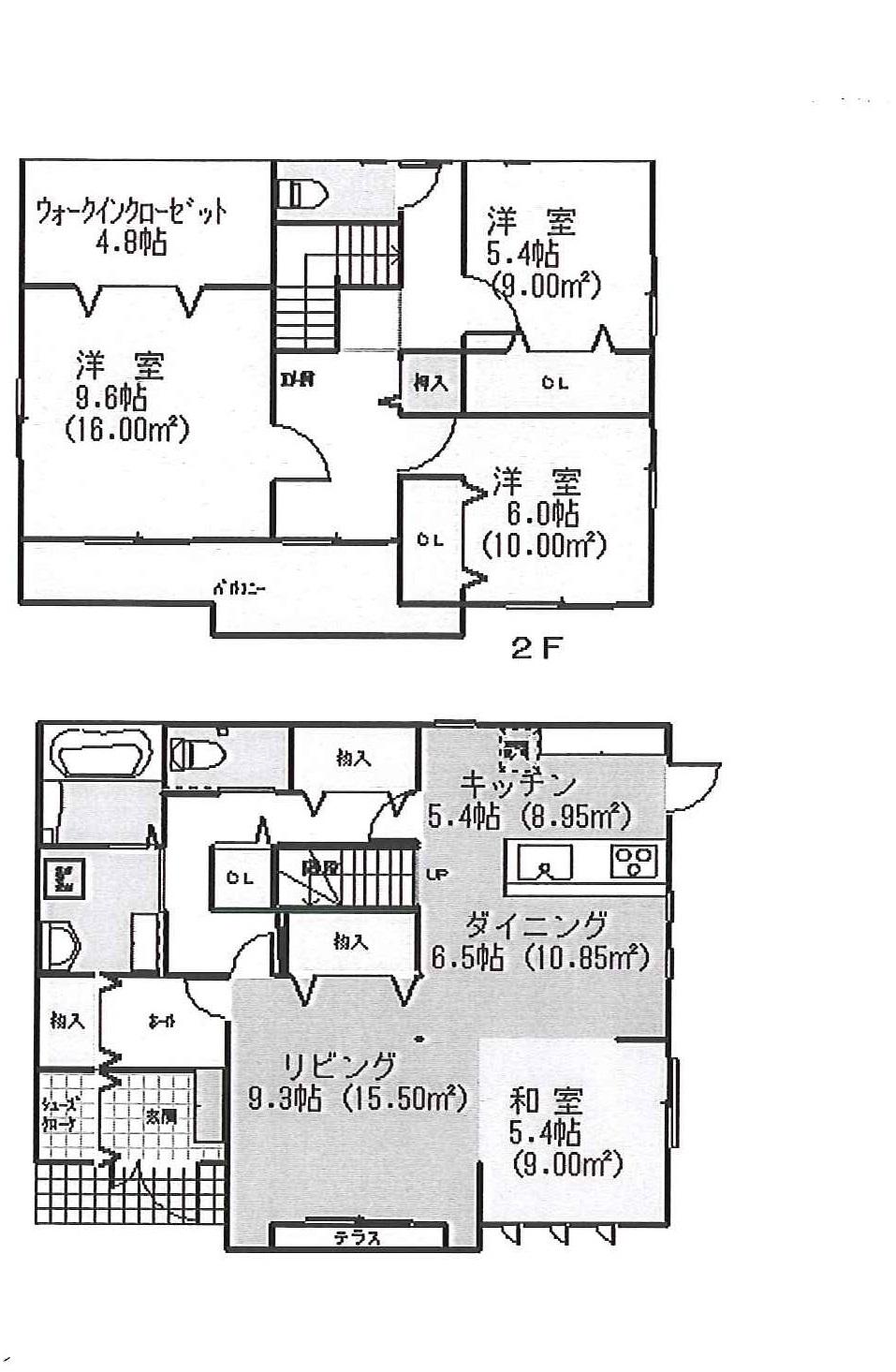 Floor plan. 27.5 million yen, 3LDK, Land area 261.46 sq m , Building area 141.5 sq m