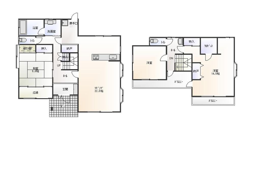 Floor plan. 13.8 million yen, 3LDK + S (storeroom), Land area 231.27 sq m , Building area 144.89 sq m