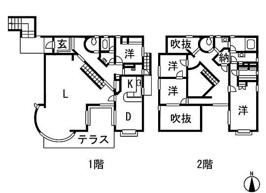 Floor plan. 69,800,000 yen, 4LDK, Land area 2,669 sq m , Building area 435.26 sq m
