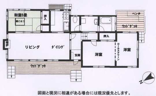 Floor plan. 13.8 million yen, 3LDK, Land area 722 sq m , Building area 74.11 sq m