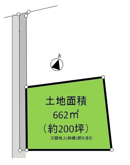 Compartment figure. Land price 8 million yen, Land area 662 sq m