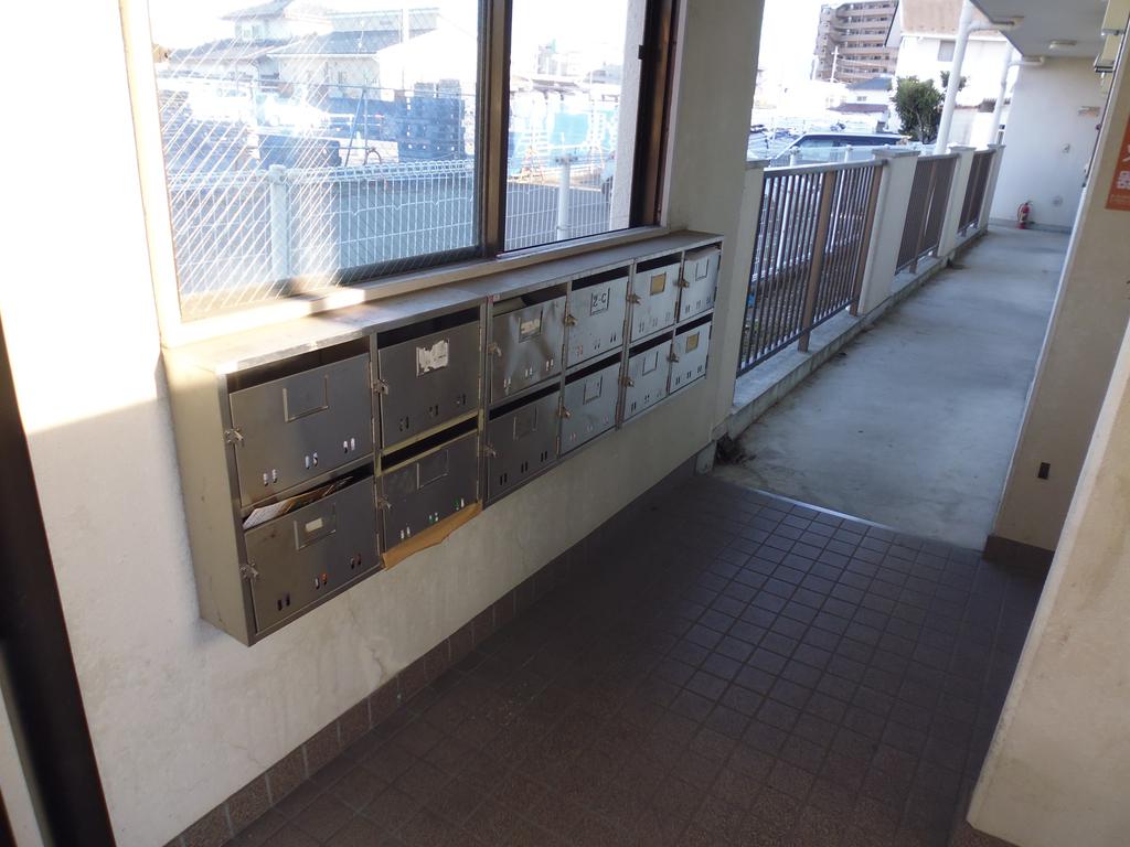 Balcony. Mailbox