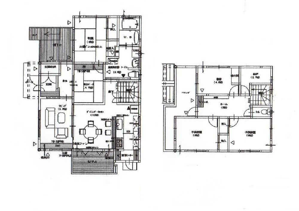 Floor plan. 19,800,000 yen, 5LDK + S (storeroom), Land area 357.62 sq m , Building area 126.07 sq m