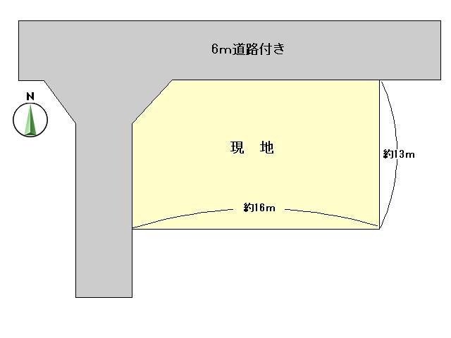 Compartment figure. Land price 4.3 million yen, Land area 209.46 sq m