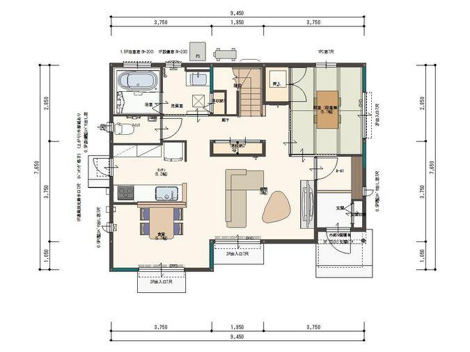 Floor plan. 1-floor plan view