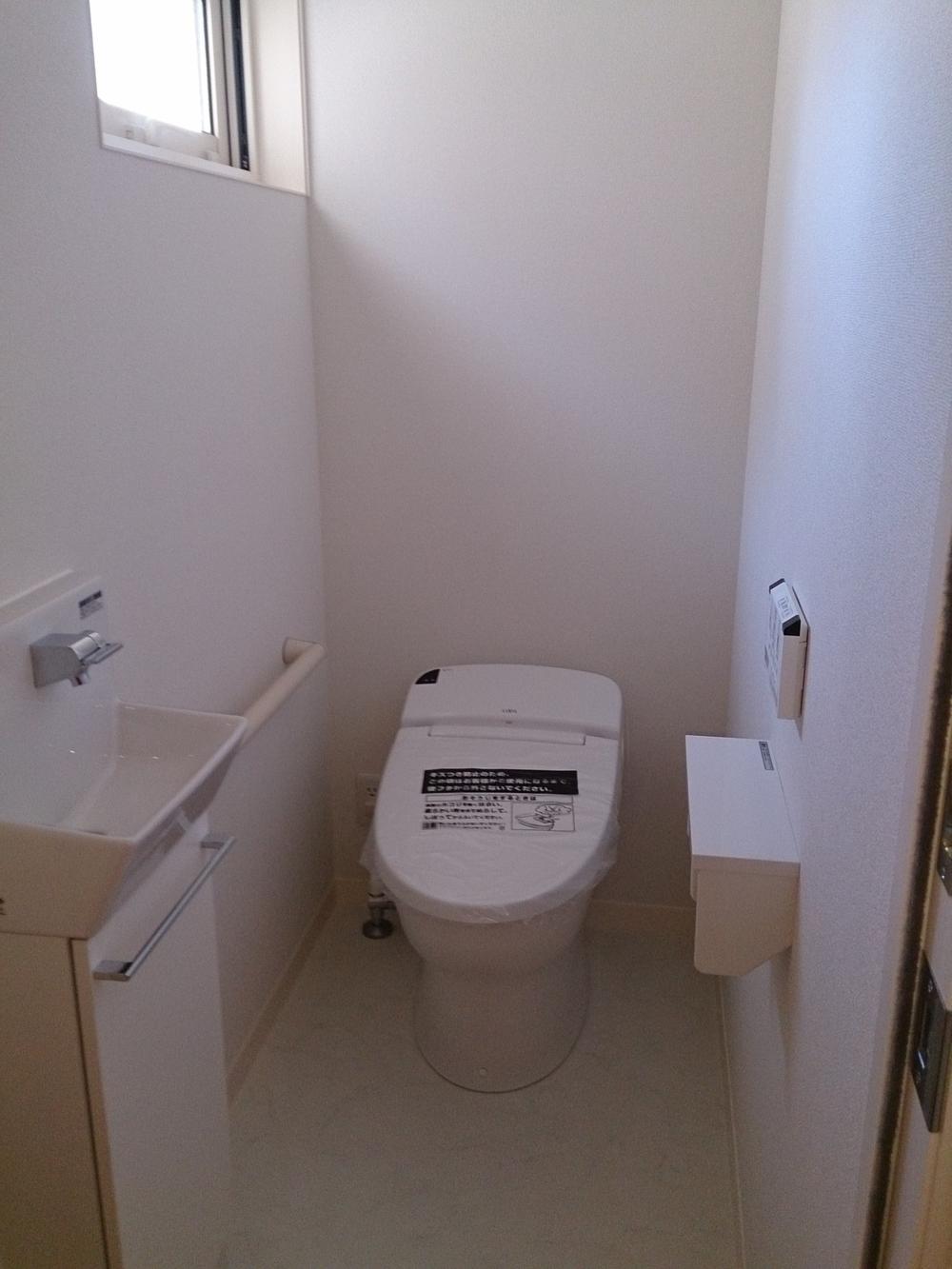 Toilet. Brightly, Unified in a clean white